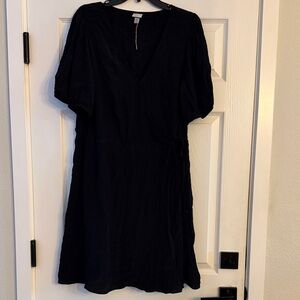 A New Day Wrap Black Dress XXL